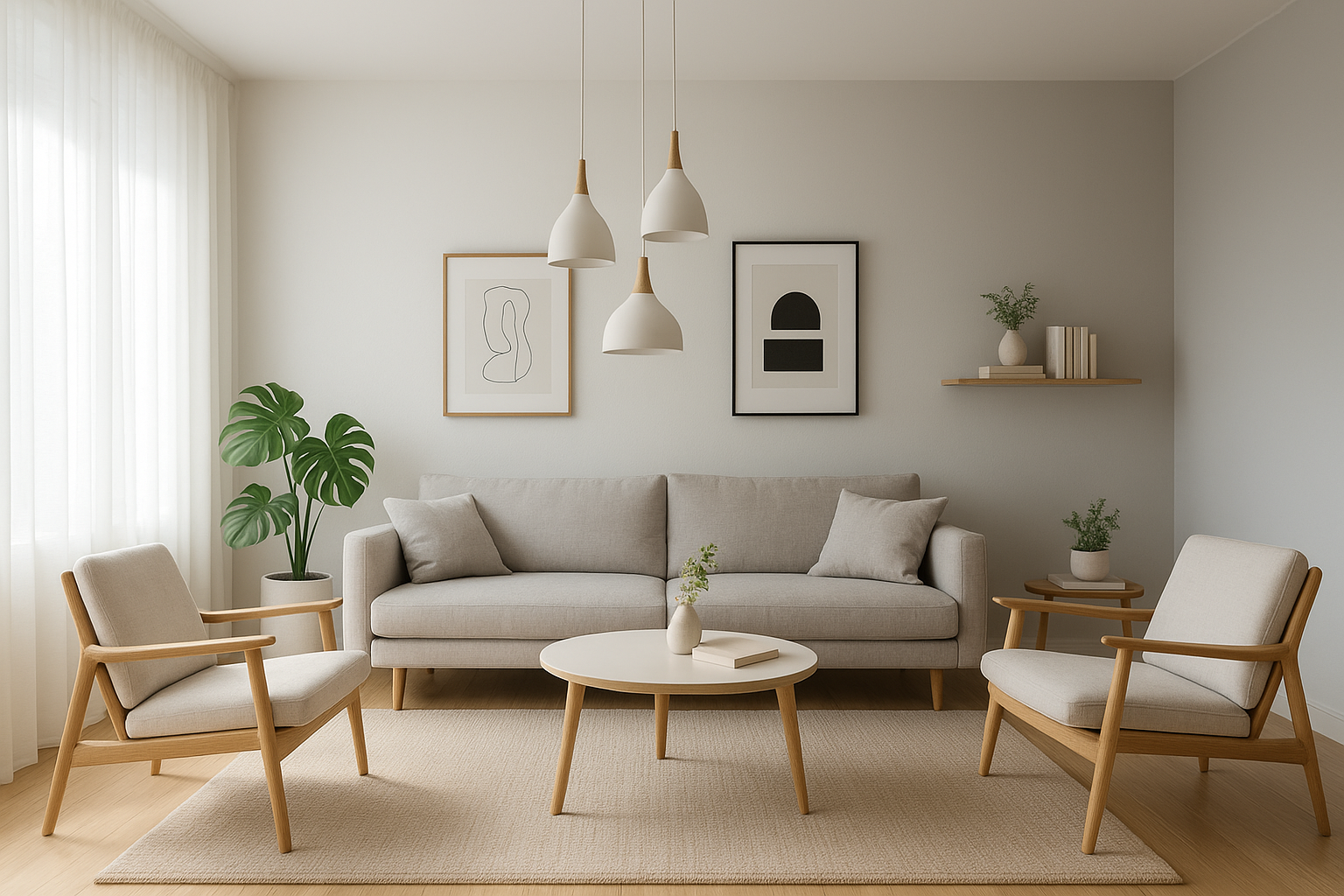 Depois - Sala transformada com IA